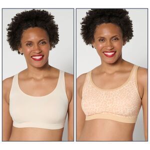 Anybody Women's Bra Sz M Intimates Lycra Mesh Back Lounge Pink A692894